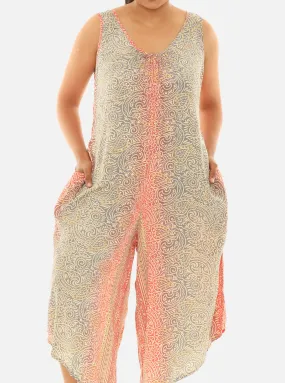 Printed Art Silk Jumpsuit For Women