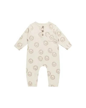 Quincy Mae Long Sleeve Pocket Jumpsuit (Lions)