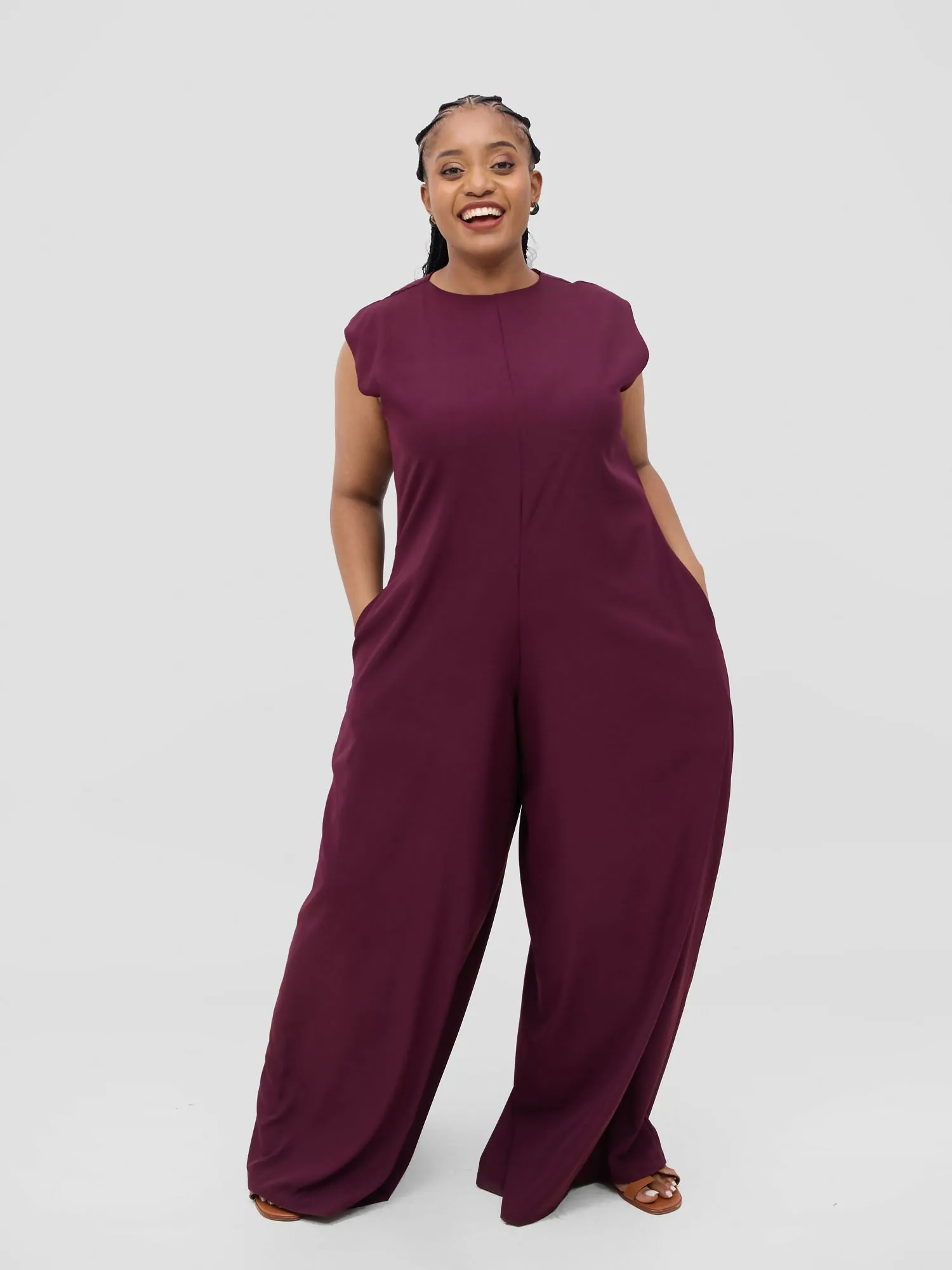 Shira Jumpsuit - Burgundy