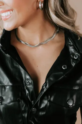 Silver Double Layered Necklace