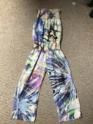 SMOCKED JUMPSUIT IVORY REEF