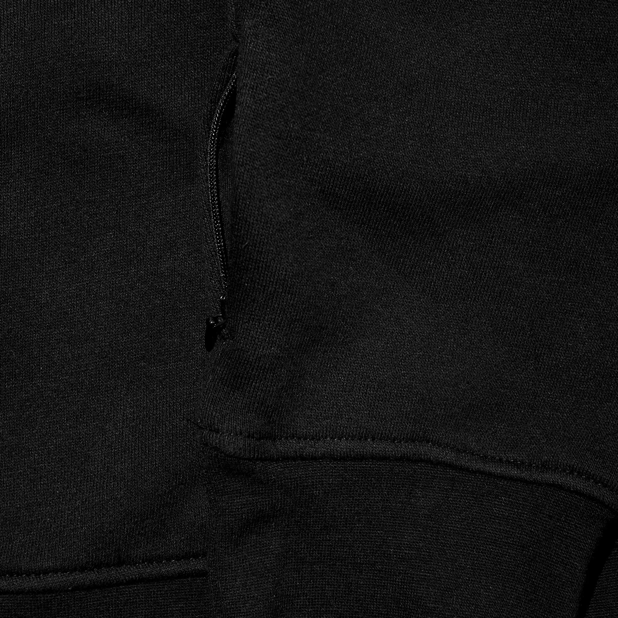 Stay Sharp Patch Hoodie - Black