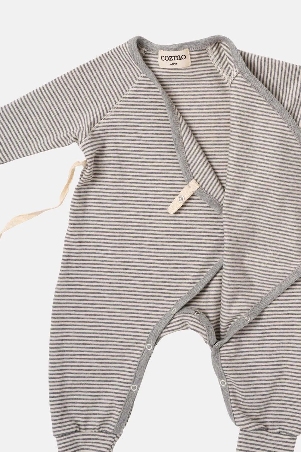 STRIPED NEWBORN JUMPSUIT