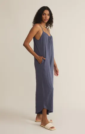 Textured Flare Jumpsuit