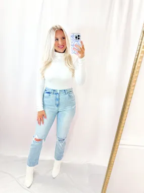 The Layering Mock Neck WHITE