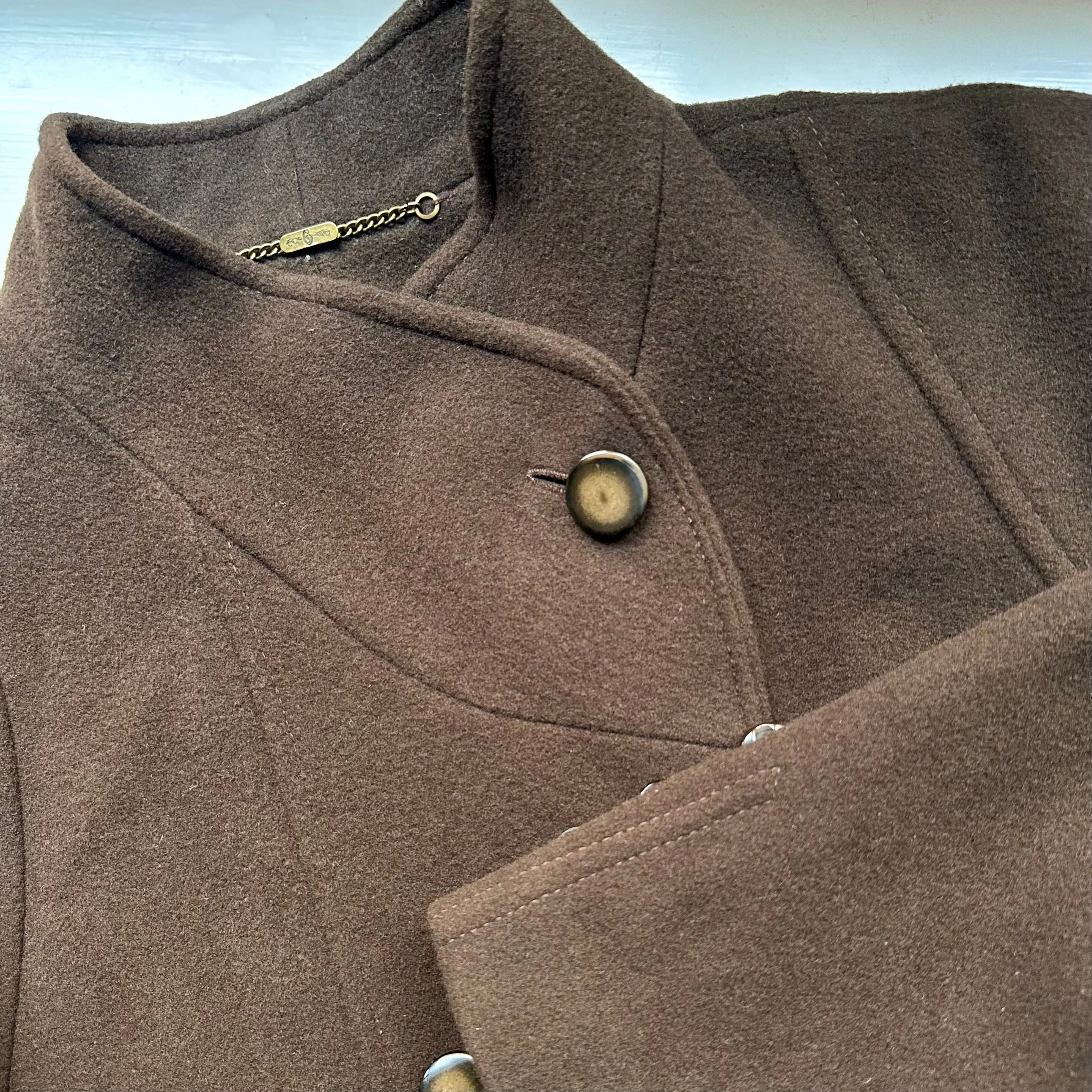 Vintage Brown Wool Coat, size L