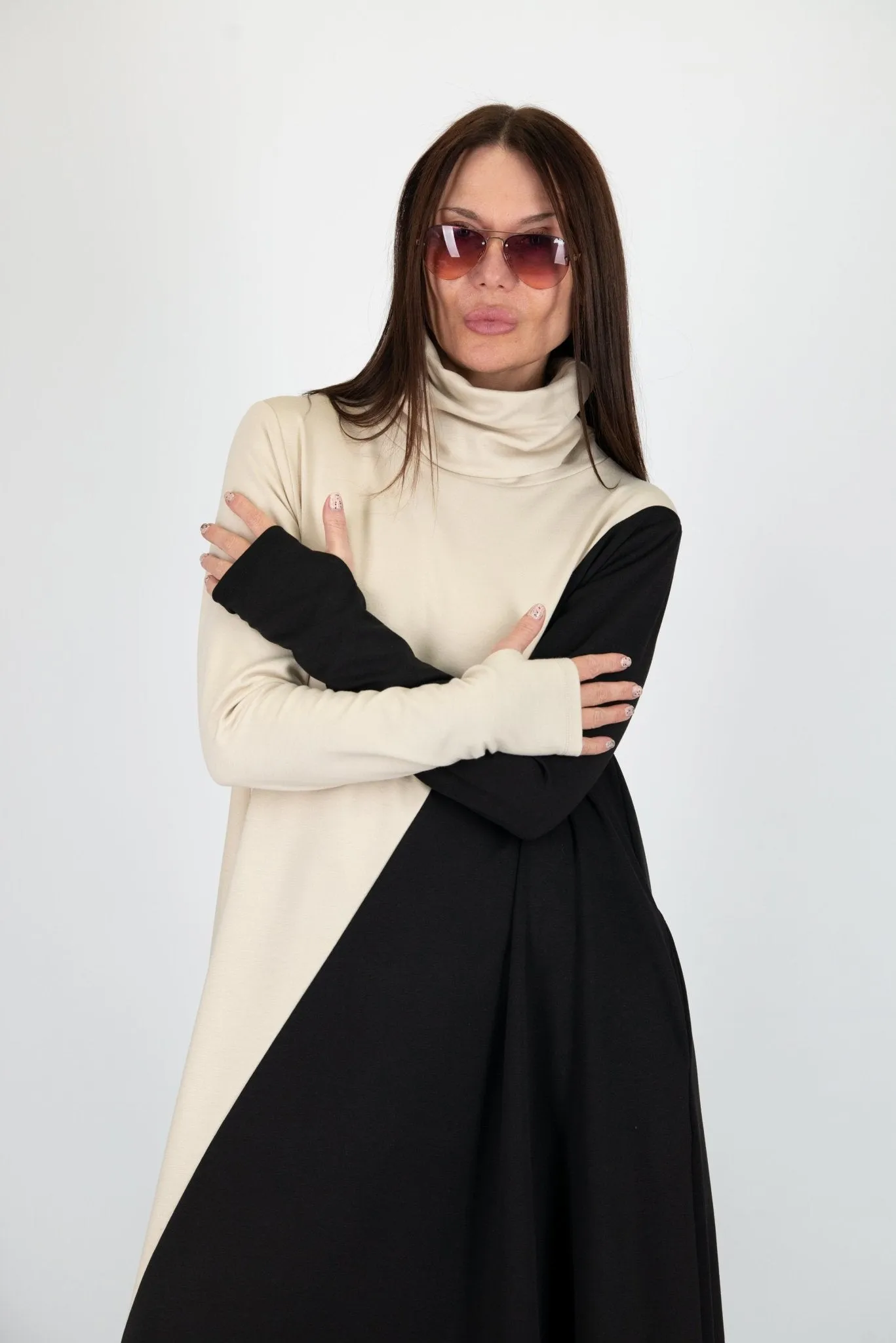 Vivian Turtleneck Long Dress