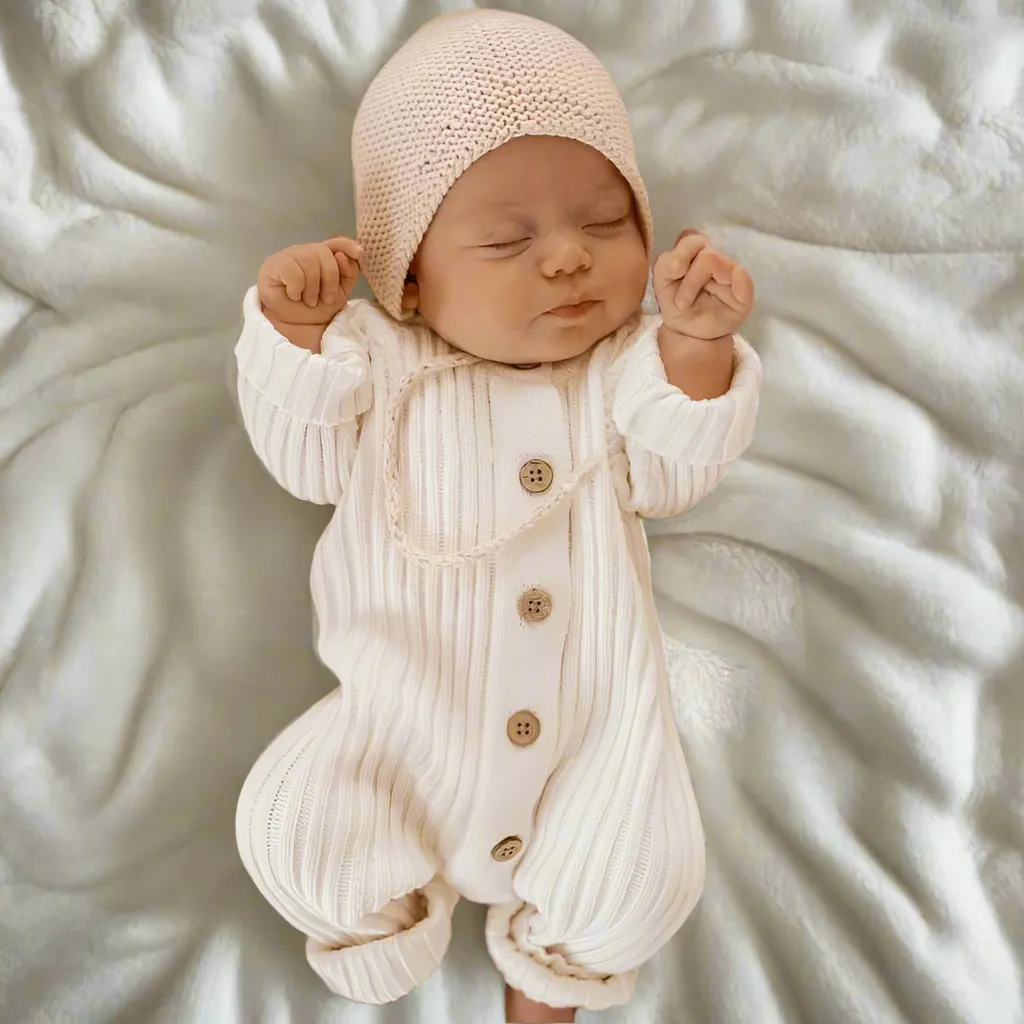 Warm Cotton Knitted Jumpsuit