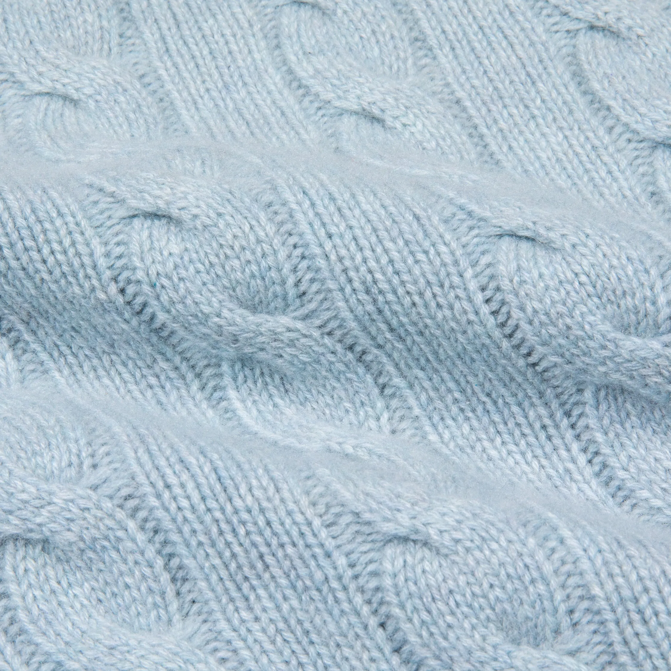William Lockie Chirnside Cashmere Cable Crew Neck Haar