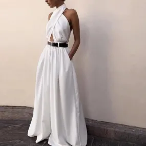 Women Jumpsuits Sexy Backless Hollow