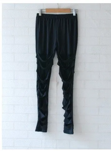 Women's Spring/Autumn Patchwork Stretch Bandage Leggings