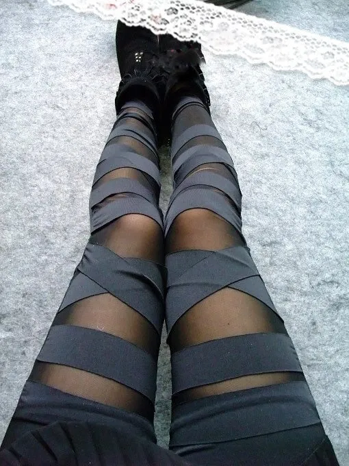 Women's Spring/Autumn Patchwork Stretch Bandage Leggings
